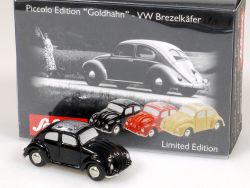 Schuco 50540003 Piccolo VW Brezelkäfer Käfer Goldhahn schwarz OVP 