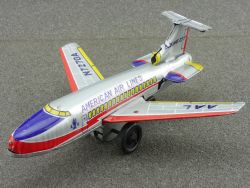 Ichimura Japan Boeing 727 AA American Airlines tin Airplane 