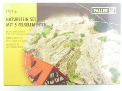 Faller 170916 Nautstein Set 5 Felselementen Anlagenbau MIB OVP ST 