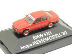 Herpa BMW 525i Messemodell Consumenta 1989 PC Vitrine NEU OVP 