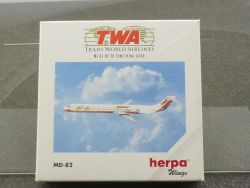 Herpa 511247 McDonnell Douglas MD-82 TWA EI-BWD Airplane  OVP 