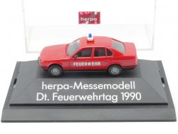 Herpa BMW 525i Feuerwehr Messemodell Dt. Feuerwehrtag 1990 OVP 