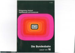 Die Bundesbahn DB Zeitschrift August 1970 16/70 