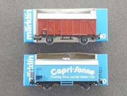 Märklin Konvolut 2x Güterwagen 4425 Capri-Sonne und 4505 tlw. OVP 