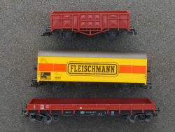 Fleischmann Konvolut 3x Güterwagen, einer mit KKK TOP! 