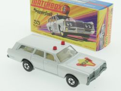Matchbox 55 E Superfast Mercury Estate Police Car MIB Box OVP 
