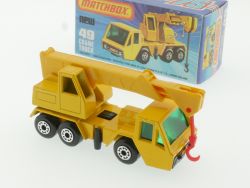 Matchbox 49 D Superfast Crane Truck Autokran gelb MIB Box OVP 