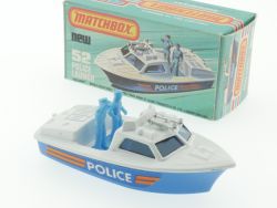 Matchbox 52 D Superfast Police Launch Polizeiboot MIB Box OVP 