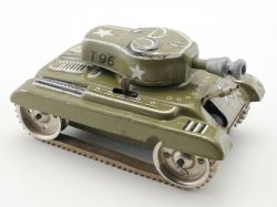 GAMA 964 T 96 Panzer Tank Uhrwerk 1950er Gummiketten Militär 