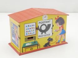 Johann Schopper Postamt Spardose Post-Office Blechspielzeug 