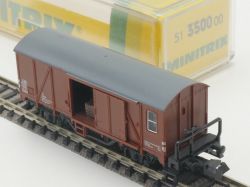 Minitrix 3500 Güterzug-Begleitwagen Pwghs 054 DB Spur N OVP 