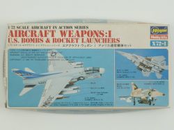 Hasegawa X72-1 Aircraft Weapons I US Bombs & Rocket 1:72 wie NEU! OVP 