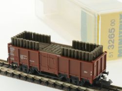 Minitrix 3265 Offener Güterwagen Omm 46 Spur N TOP! OVP 