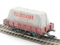 Fleischmann 5568 Schienenreinigungswagen DC H0 schön! 