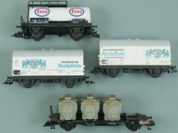 Fleischmann Konvolut 4x Güterwagen DC H0 5046 5032 1473 
