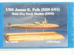 Blue Water US Navy USS SSN 645 James K. Polk U-Boot Resin uungebaut OVP 
