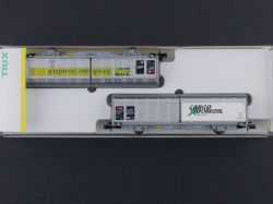 Minitrix 15606 2x Schiebewandwagen  Volg Cargo Domizil SBB N OVP 