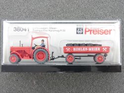 Preiser 38041 Kohlewagen Meier Zugmaschine Hanomag R 55 NEU! OVP 