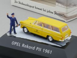 Brekina 010460 Opel Rekord PII Weihnachten Deutsche Post NEU! OVP 
