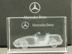 Mercedes 3D MB SLK 200 R 171 Laserkristallglas Hologramm wie NEU! OVP 