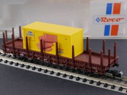Roco 25319 Rungenwagen Container Leibniz Spur N NEU! OVP 