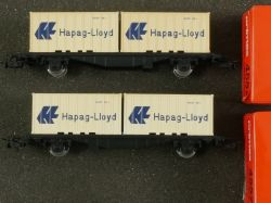 Märklin 4552 Primex Konvolut 2x Containerwagen Hapag-Lloyd OVP 