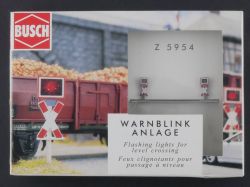 Busch 5954 Warnblink-Anlage Bahnübergang Modellbahn SW Z NEU! OVP 