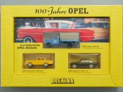Brekina 90367 Set 100 Jahre Opel Rekord P1 C Blitz 1:87 NEU! OVP 