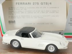 Box Model 8419 Ferrari 275 GTB Spyder geschlossen 1:43 NEU! OVP 