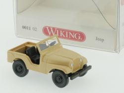 Wiking 001102 Jeep beige Modellauto 1:87 H0 wie NEU! OVP 