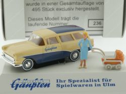 Brekina SoMo Opel Rekord Gänßlen Frau Kinderwagen 1:87 NEU OVP 