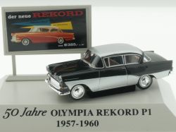 Brekina 20018 Opel Rekord P1 50 Jahre 1:87 wie NEU! tlw. OVP 