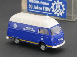 Brekina 33802 VW T2 Taucher Einsatzwagen 50 Jahre THW H0 NEU! OVP 