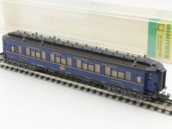 Minitrix 13175 Schlafwagen Orient Express BLAU Licht wie NEU! OVP 