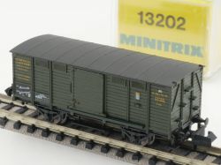 Minitrix 13202 Gedeckter Güterwagen KBayStsB Spur N TOP OVP 
