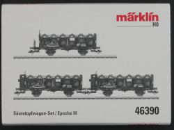 Märklin 46390 Säuretopfwagen-Set VTG DB Ep. III AC H0 NEU! OVP ST 