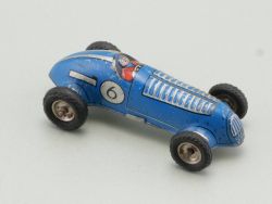 Gama 107 Blech-Rennwagen Friktion Western Germany Blau 