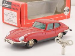 Schuco 1047/1 Micro Racer Jaguar E-Type rot Uhrwerk 1960er! OVP 