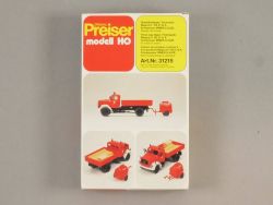 Preiser 31215 Magirus F 150 D 10A Feuerwehr Bausatz 1:87 NEU! OVP SG 