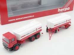 Herpa 142519 MAN F90 Tankhängerzug VEBA Heizoel München NEU! OVP 