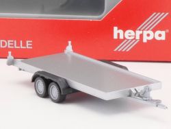 Herpa 052450 PKW Transportanhänger silber! 1:87 NEU! OVP 