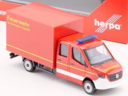 Herpa 094009 Mercedes MB Sprinter Feuerwehr DoKa 2018 NEU! OVP ST 