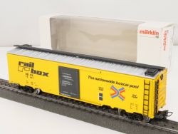 Märklin 4773 US-Güterwagen USA BoxCar railbox Blechwagen wie NEU! OVP 