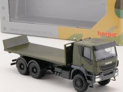 Herpa 746526 Military Iveco Trakker Abrollflat-LKW 1:87 NEU! OVP ST 