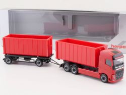 Herpa BM931977 TRUCKMO HZ Schrottcontainer Rot Volvo NEU! OVP 