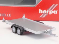 Herpa 052450 PKW Transportanhänger silber! 1:87 NEU! OVP ST 