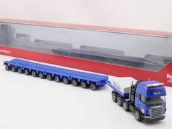 Herpa 153416 Scania Tieflade-HZ Hochtief LKW Deichsel defekt OVP 