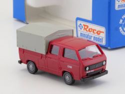 Roco 1466 VW Volkswagen T3 DoKa DSB Bus Pritsche Plane NEU! OVP SG 