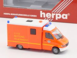 Herpa 044523 MB Sprinter RTW Feuerwehr Hamburg 1:87 NEU! OVP 