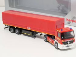 Herpa 292931 MB Actros Pritschen-SZ Feuerwehr München NEU! OVP 